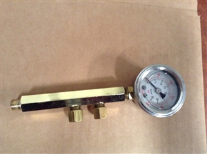 GAUGE WITH BRACKET FOR ELECTRONIC LUBRICATOR